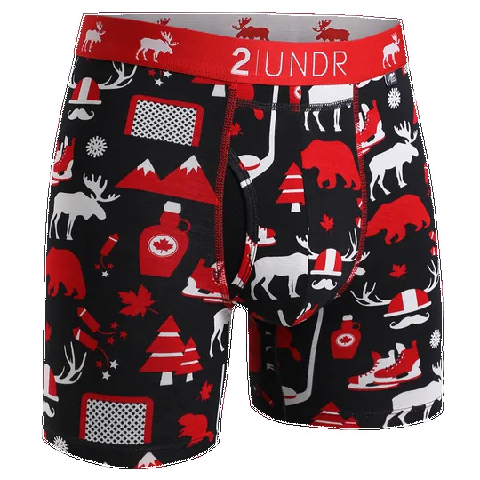2UNDR Day Shift 6" Boxer Brief - Canada Eh sold by Great Sox