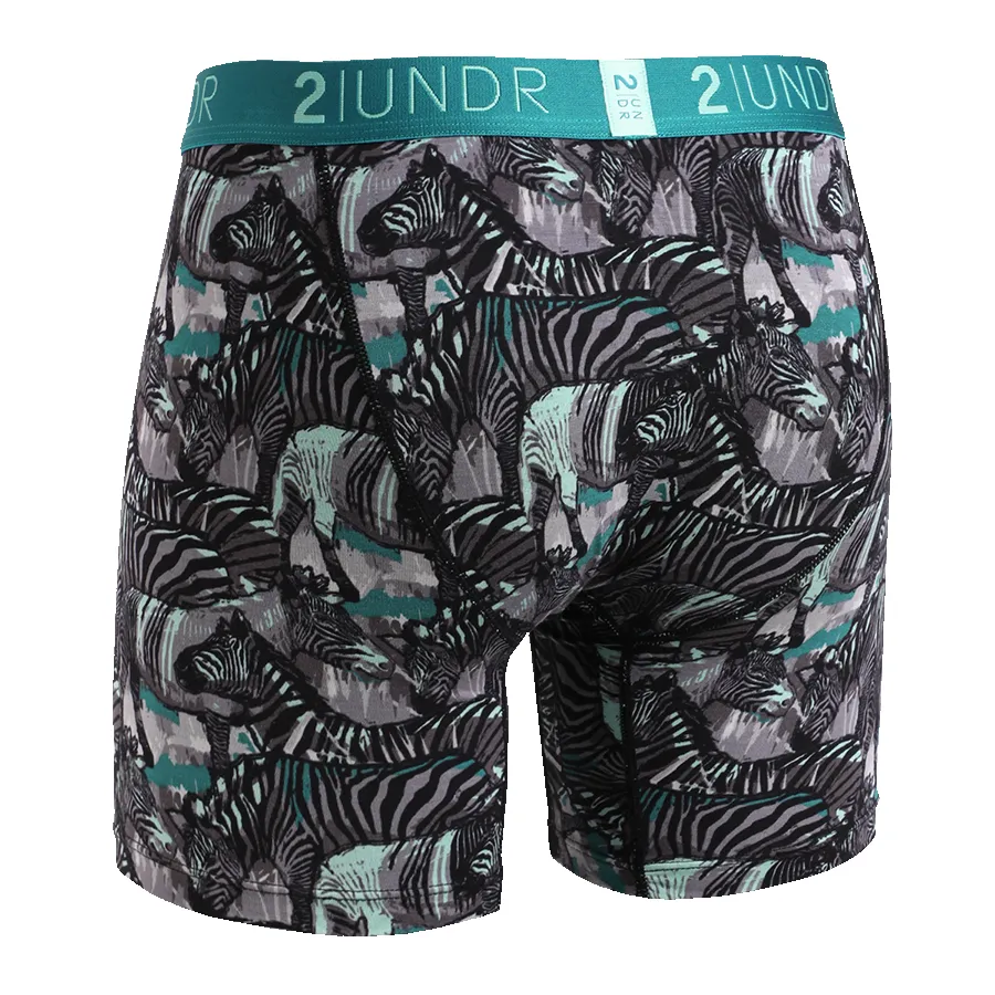 2UNDR Day Shift 6" Boxer Brief - Zebras sold by Great Sox product image thumbnail 2