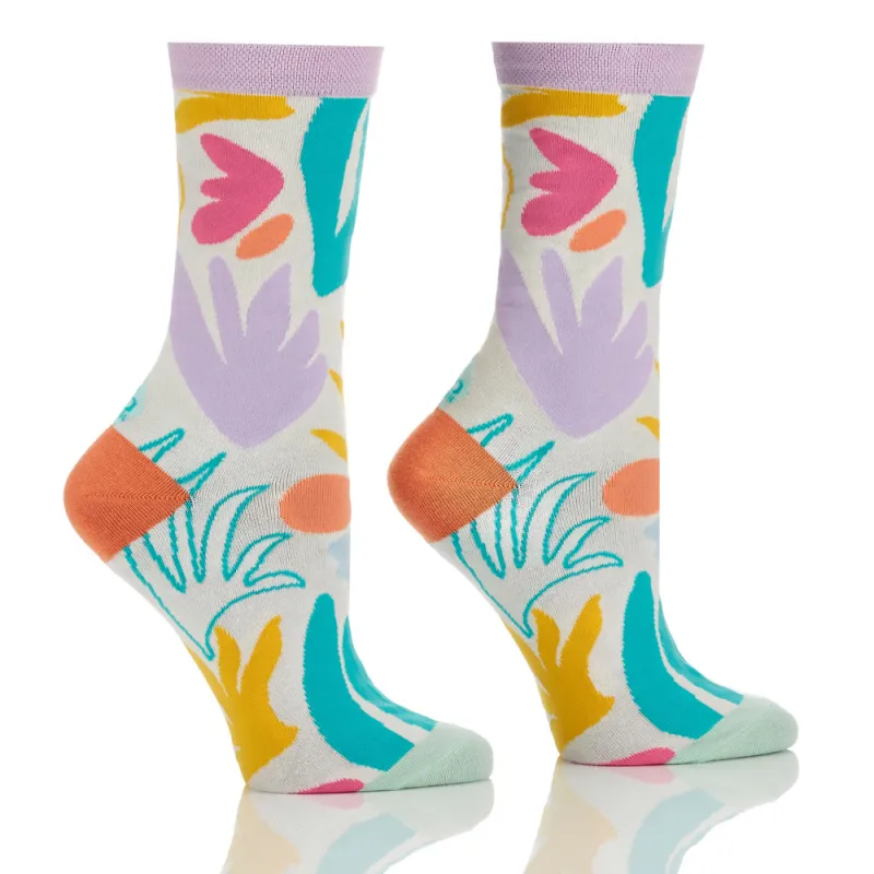 "It's My Nature" Cotton Dress Crew Socks by YO Sox -Medium sold by Great Sox