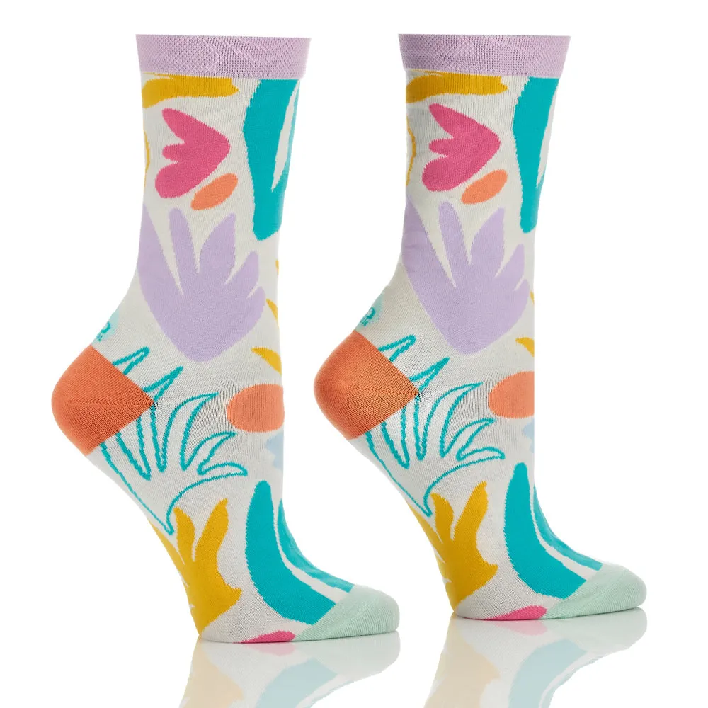 "It's My Nature" Cotton Dress Crew Socks by YO Sox -Medium sold by Great Sox