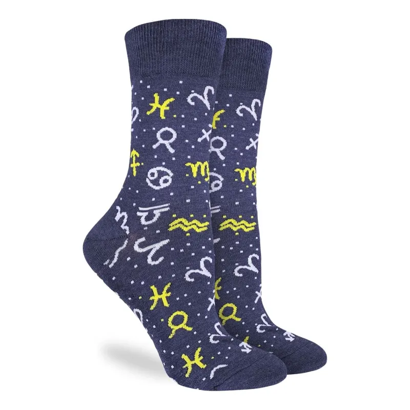 "Zodiac Signs" Crew Socks by Good Luck Sock - SALE sold by Great Sox