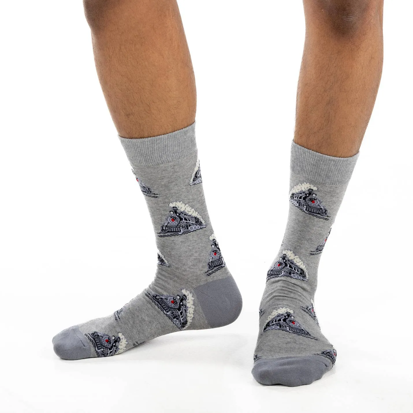 "Steam Train" Crew Socks by Good Luck Sock - Large sold by Great Sox product image thumbnail 2