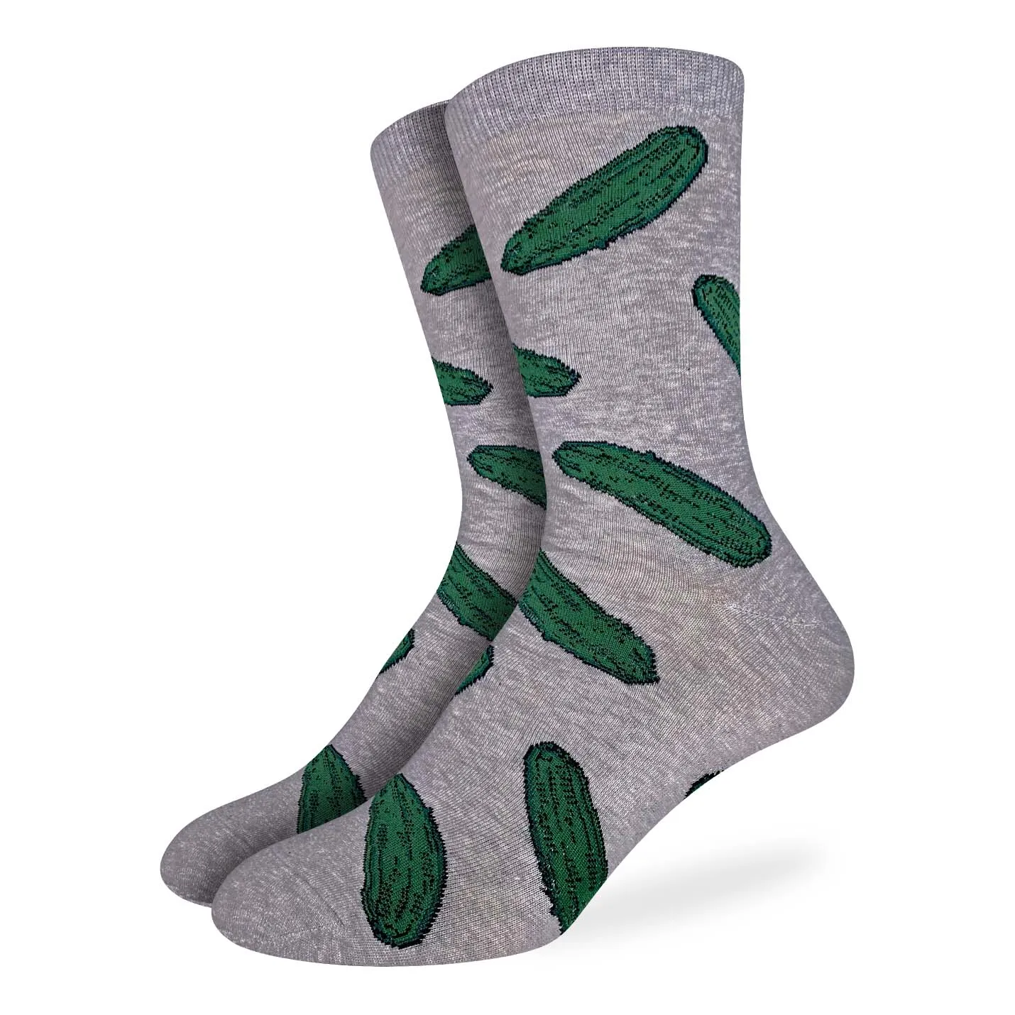 "Pickles" Cotton Crew Socks by Good Luck Sock sold by Great Sox