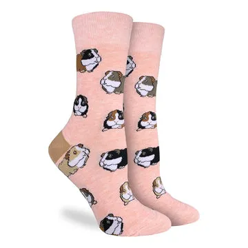 "Guinea Pig" Cotton Crew Socks by Good Luck Sock - Medium sold by Great Sox
