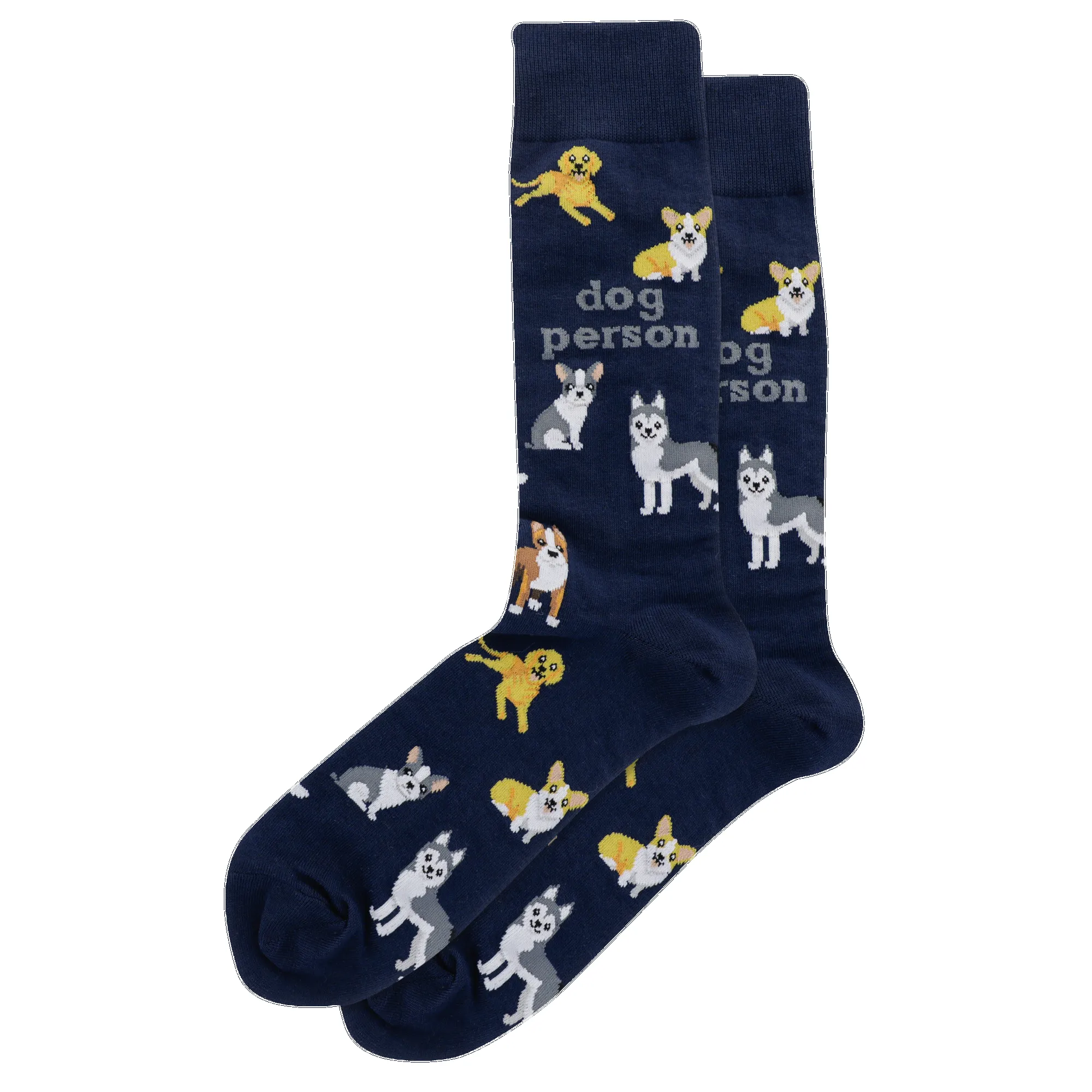 "Dog Person" Crew Socks by Hot Sox sold by Great Sox