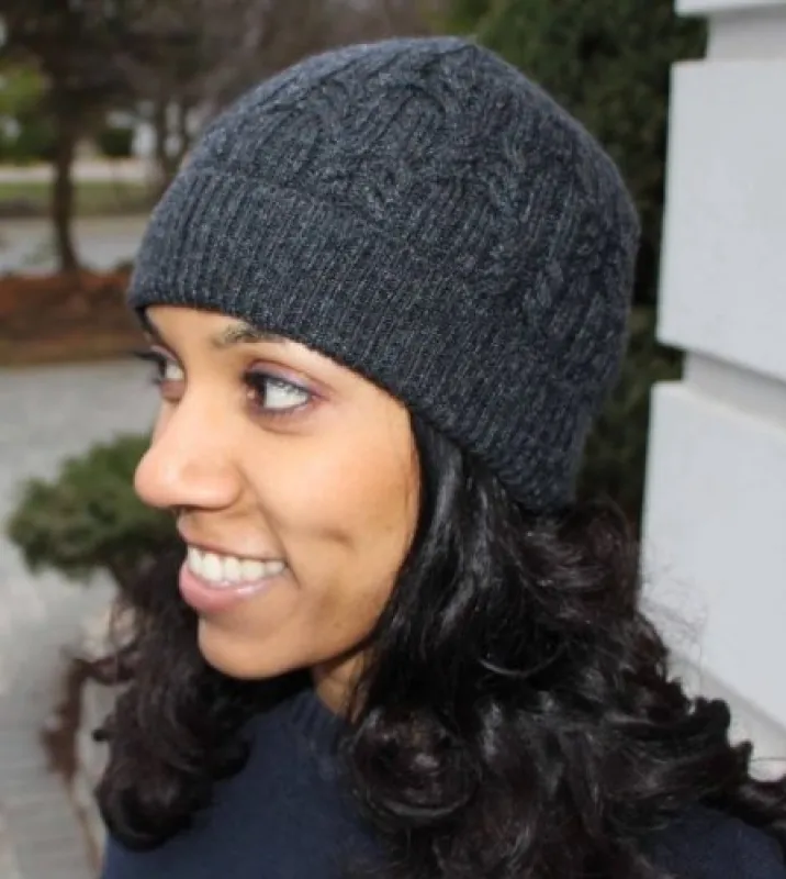 Unisex Merino Wool Blend Cable Knit Toque sold by Great Sox