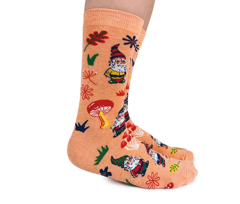 "Gnome" Cotton Crew Socks by Uptown Sox sold by Great Sox product image thumbnail 4