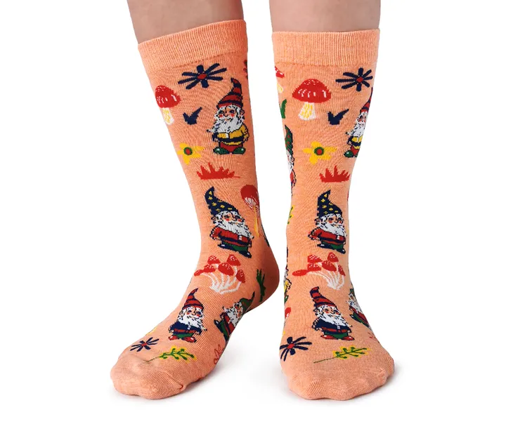 "Gnome" Cotton Crew Socks by Uptown Sox sold by Great Sox product image thumbnail 5