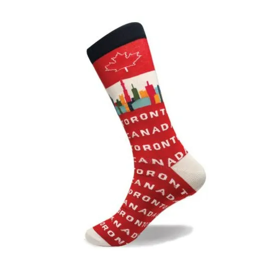 "Toronto Canada " Cotton Socks by Crazy Toes sold by Great Sox