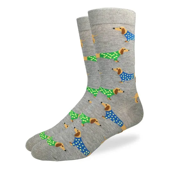 "Wiener Dog" Cotton Crew Socks by Good Luck Sock sold by Great Sox product image thumbnail 2