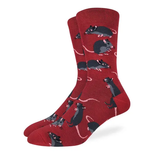 "Rats" Cotton Crew Socks by Good Luck Sock sold by Great Sox product image thumbnail 2