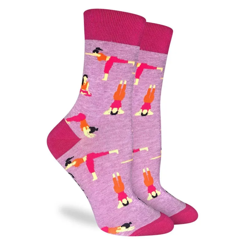 "Yoga Women" Cotton Crew Socks by Good Luck Sock - Medium sold by Great Sox