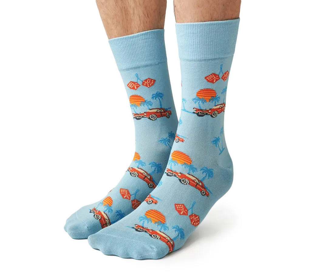 "Miami Dice" Crew Socks by Uptown Sox - Large (CLEARANCE) sold by Great Sox product image thumbnail 2
