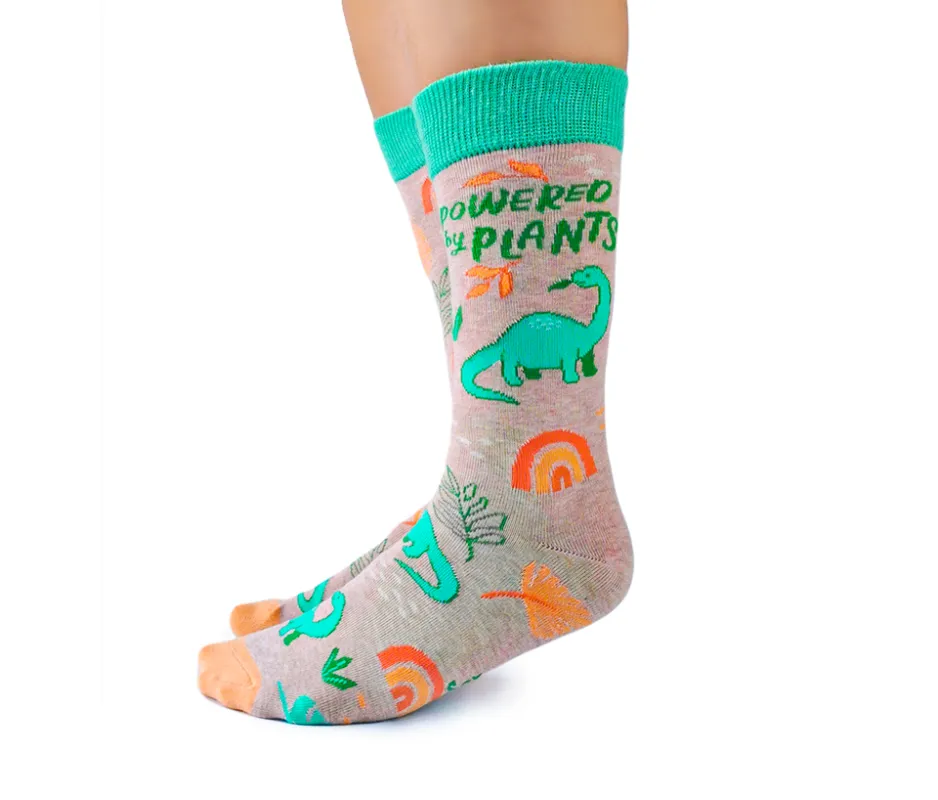 "Plant Eater" Crew Socks by Uptown Sox - Medium sold by Great Sox