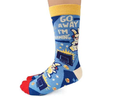 "Gamer" Cotton Crew Socks by Uptown Sox sold by Great Sox