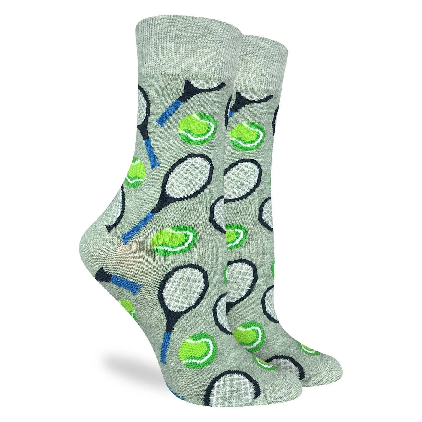 "Tennis" Cotton Crew Socks by Good Luck Sock sold by Great Sox
