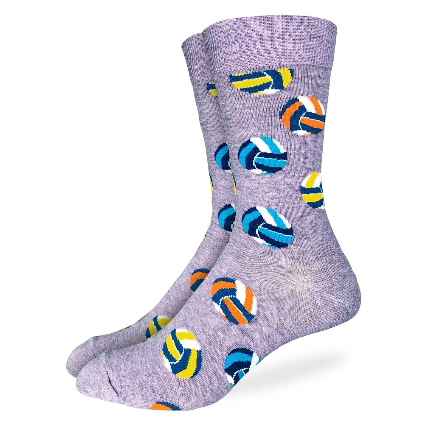 "Volleyball" Cotton Crew Socks by Good Luck Sock sold by Great Sox