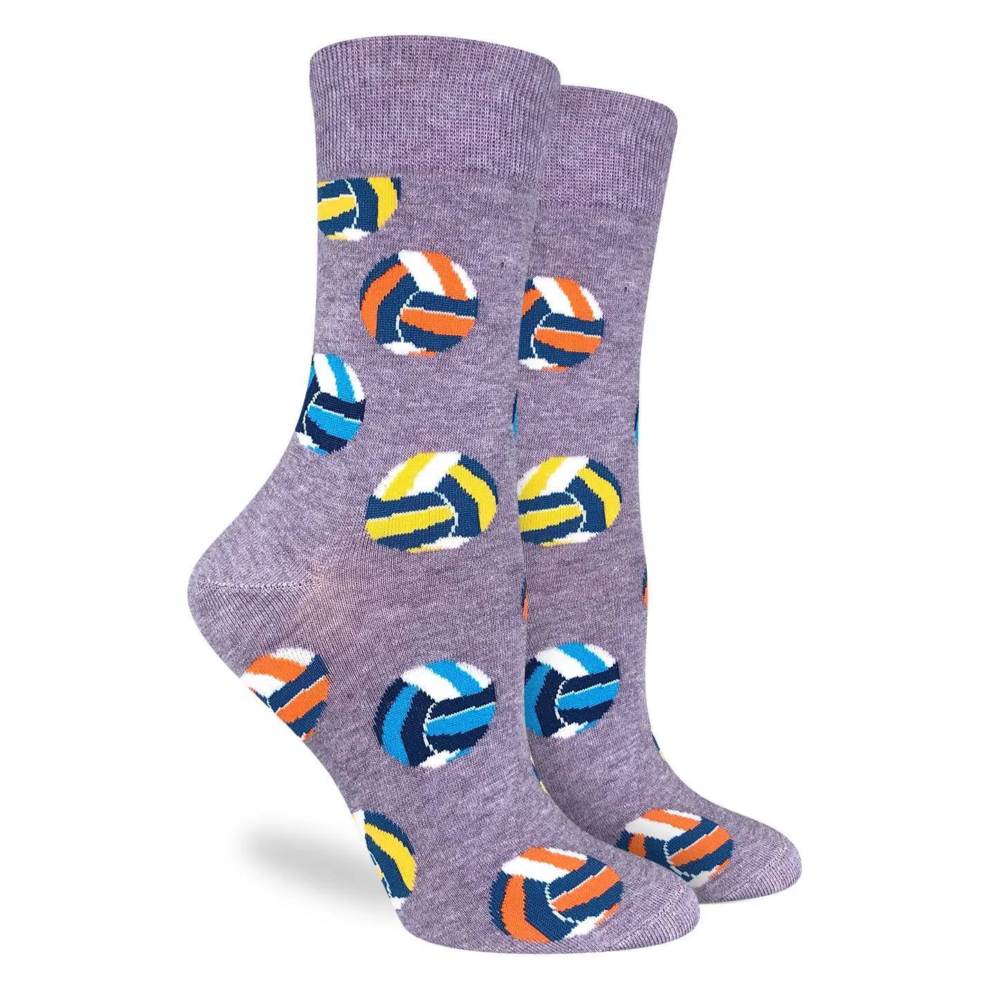 "Volleyball" Cotton Crew Socks by Good Luck Sock sold by Great Sox product image thumbnail 2