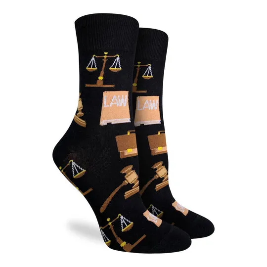 "Law" Crew Socks by Good Luck Sock sold by Great Sox product image thumbnail 2