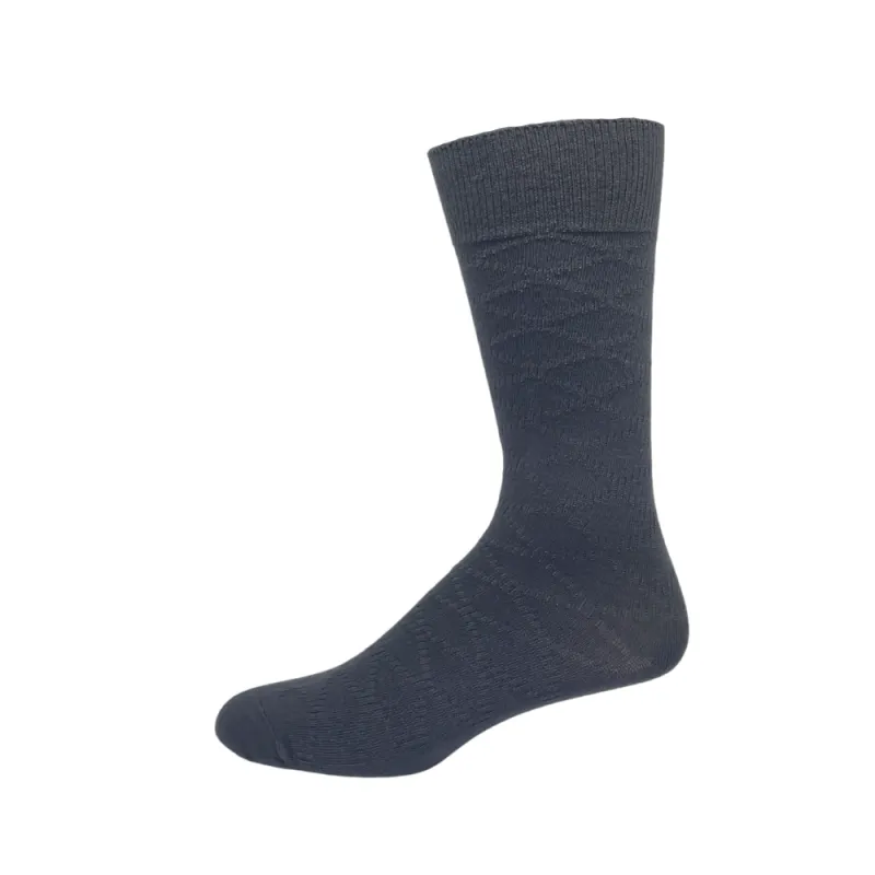 Bamboo Dress "Links Argyle" Diabetic Socks by Wellness - Large sold by Great Sox