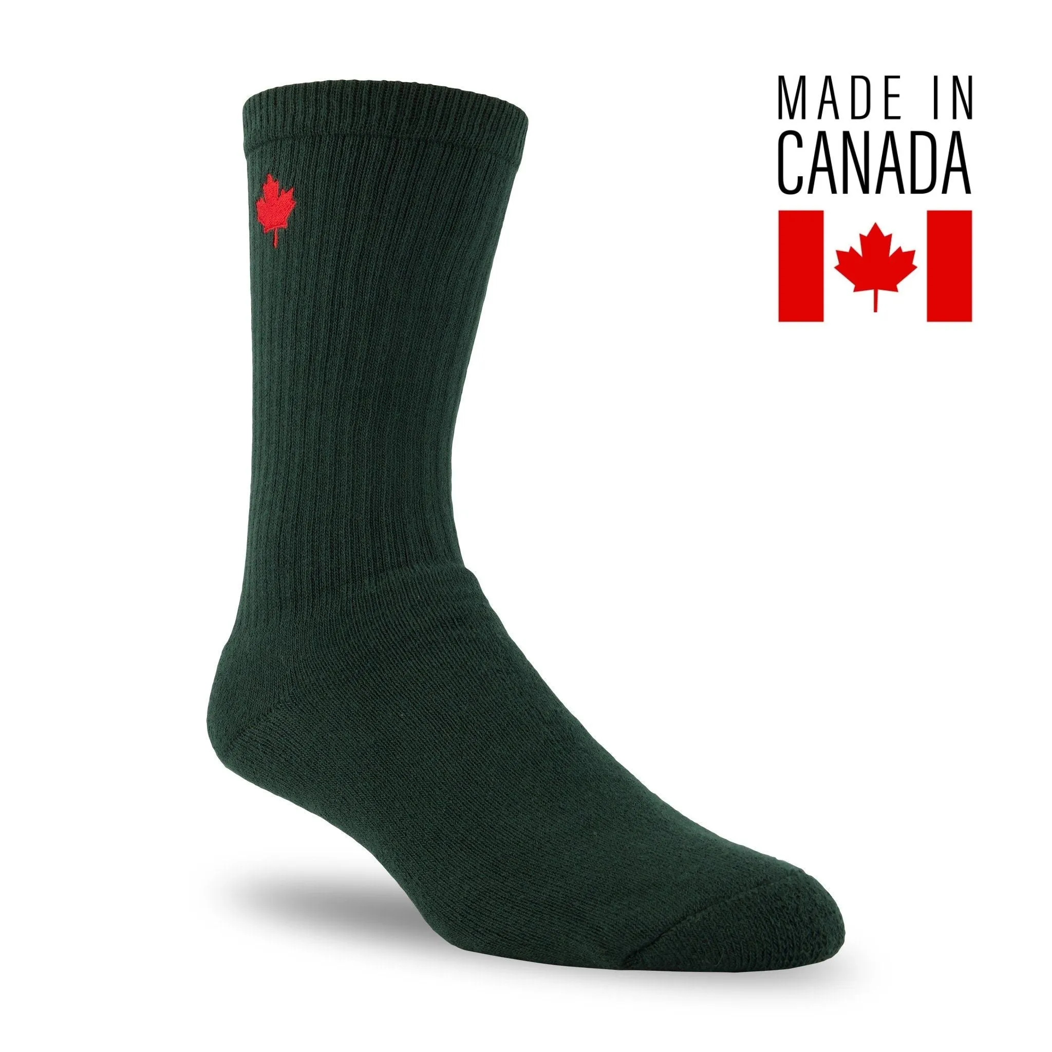 J.B. Field's "Canadian Maple Leaf" Organic Cotton Crew Sock sold by Great Sox