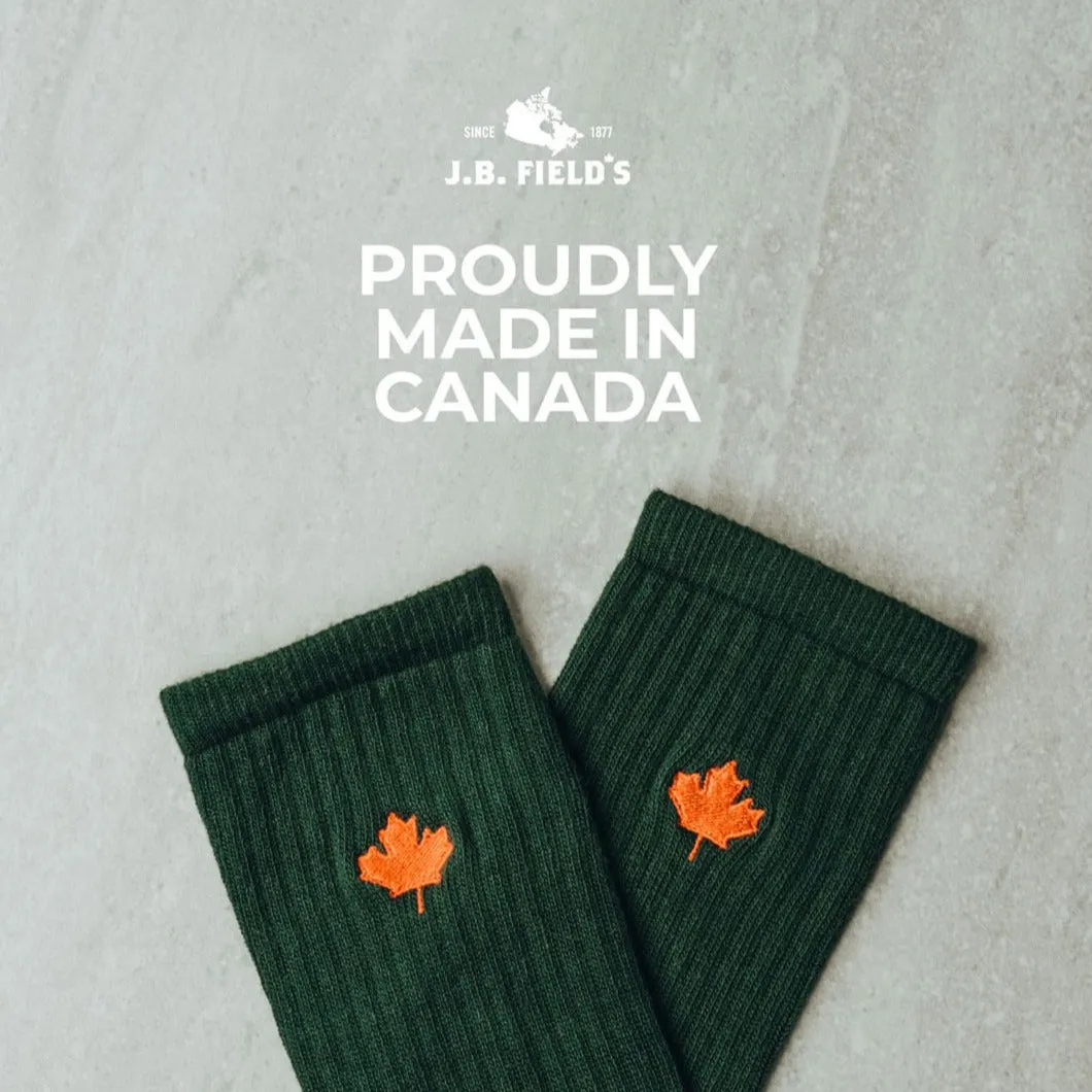 J.B. Field's "Canadian Maple Leaf" Organic Cotton Crew Sock sold by Great Sox product image thumbnail 2