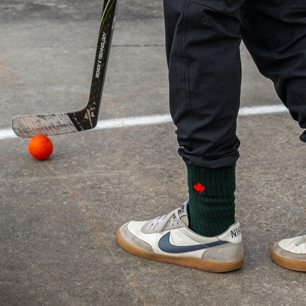 J.B. Field's "Canadian Maple Leaf" Organic Cotton Crew Sock sold by Great Sox product image thumbnail 5