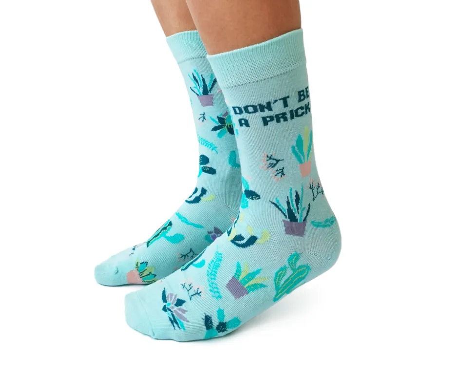"Prickly" Cotton Crew Socks by Uptown Sox - Medium sold by Great Sox