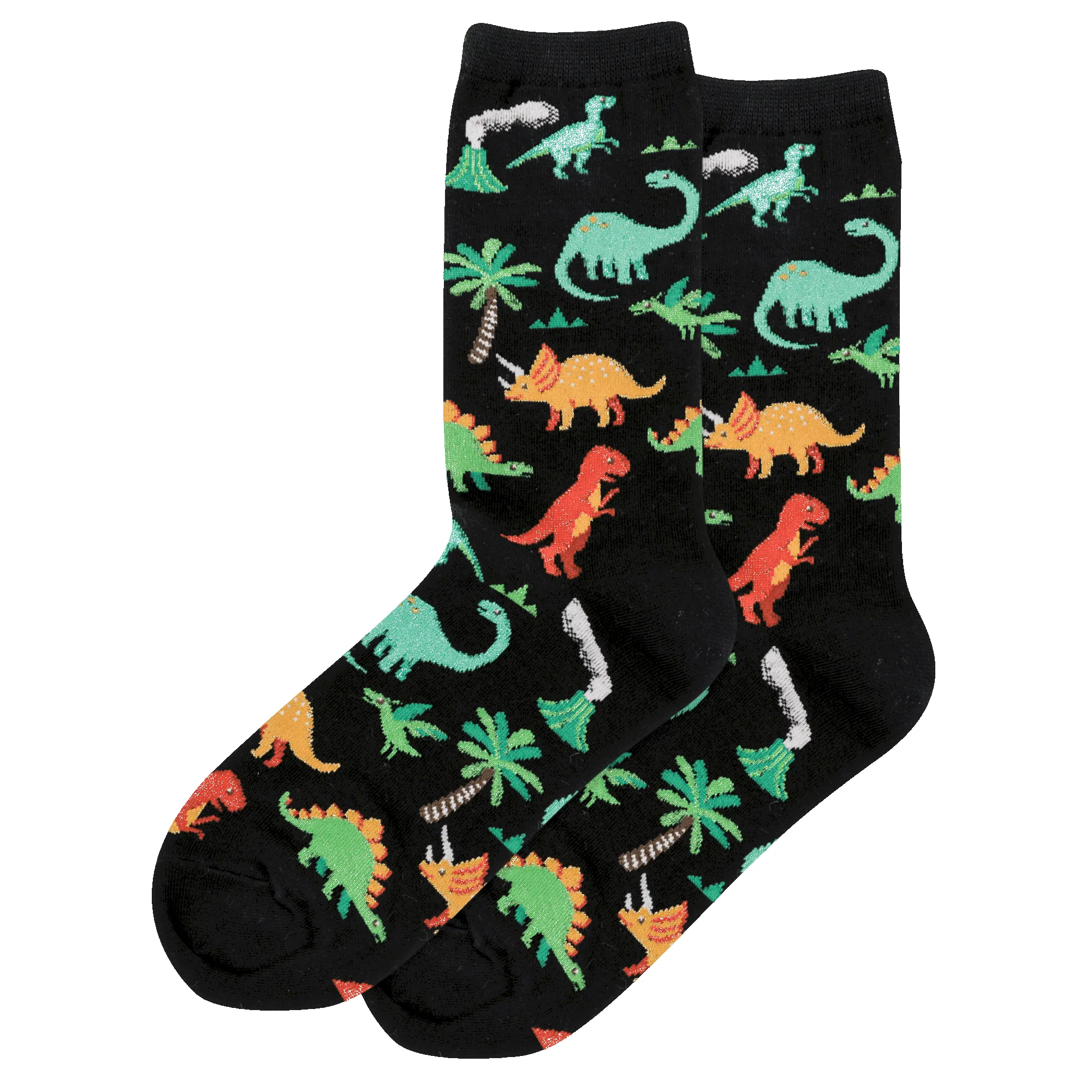 "Dinosaurs" Cotton Crew Socks by Hot Sox sold by Great Sox product image thumbnail 2