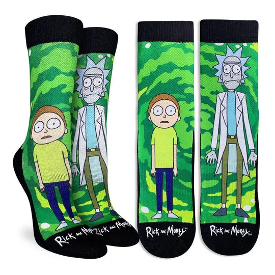 "Rick and Morty" Active Crew Socks by Good Luck Sock sold by Great Sox product image thumbnail 2