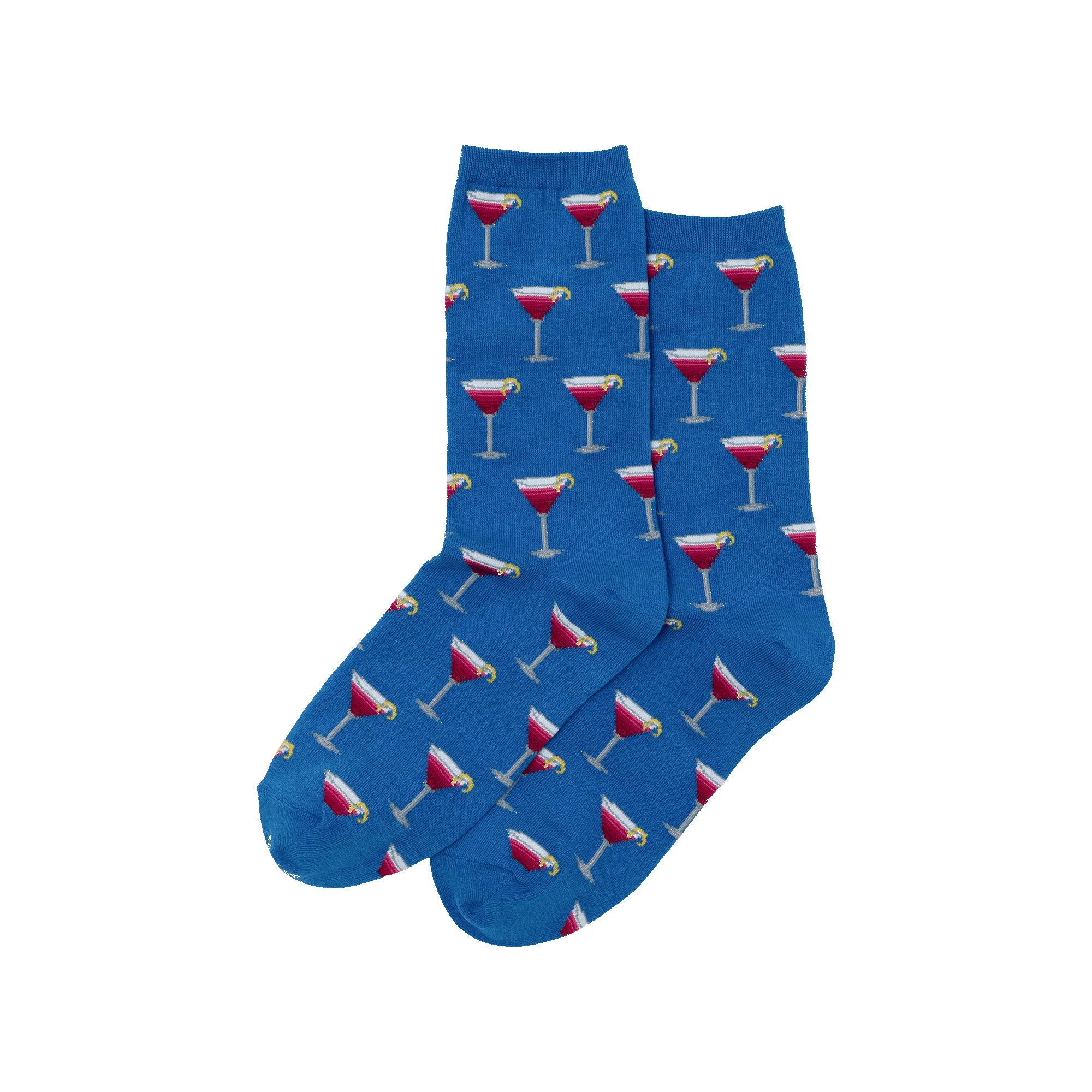 "Cosmo Cocktail" Cotton Crew Socks by Hot Sox - Medium sold by Great Sox product image thumbnail 2