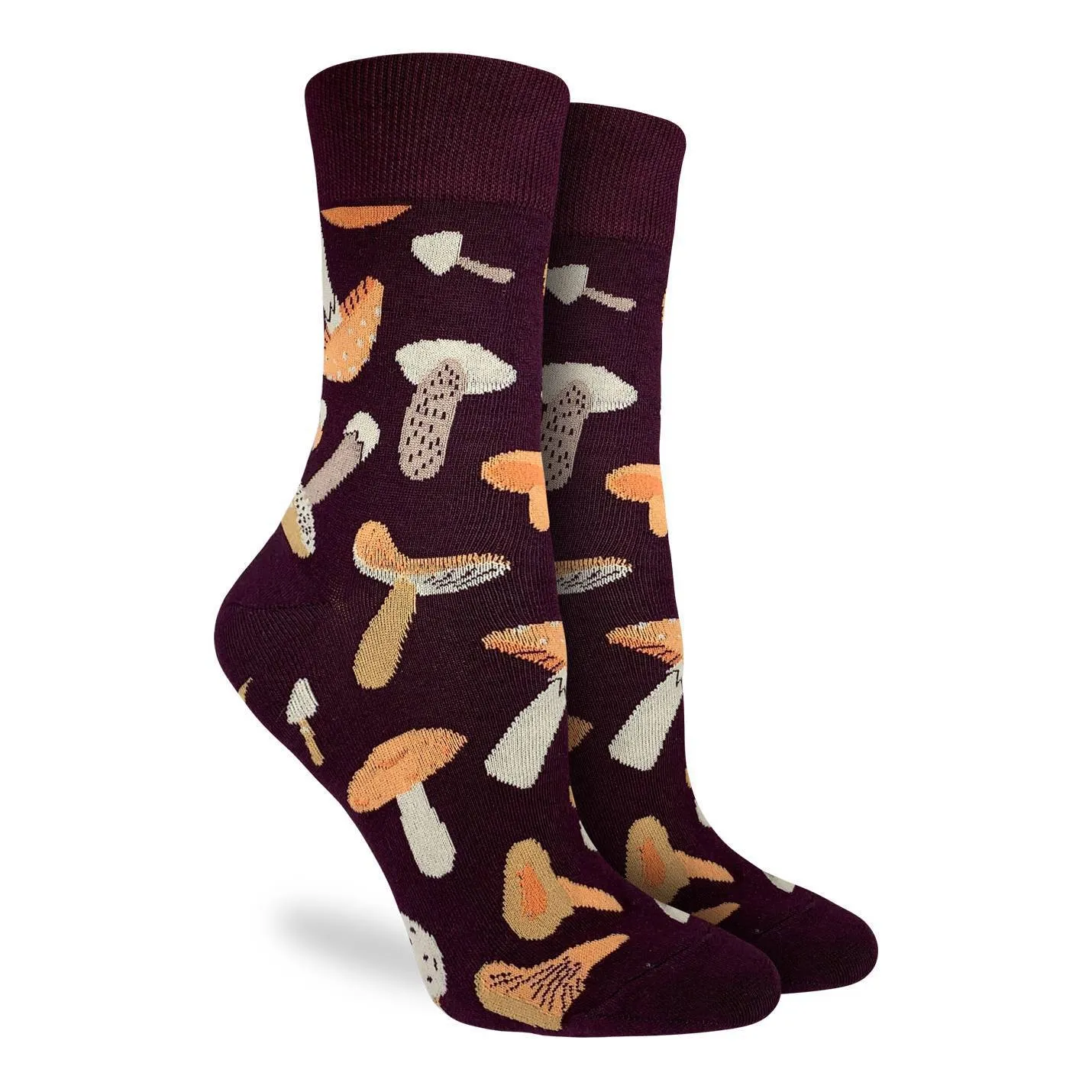 "Mushroom" Cotton Crew Socks by Good Luck Sock sold by Great Sox product image thumbnail 2