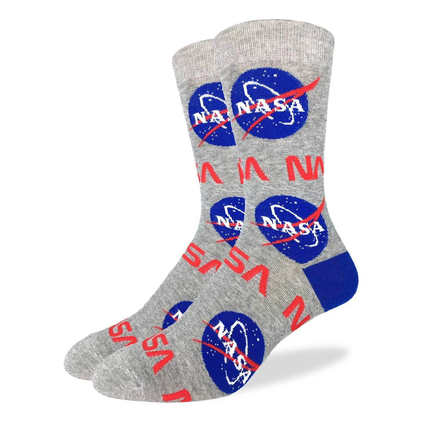 "NASA" Cotton Crew Socks by Good Luck Sock sold by Great Sox product image thumbnail 2