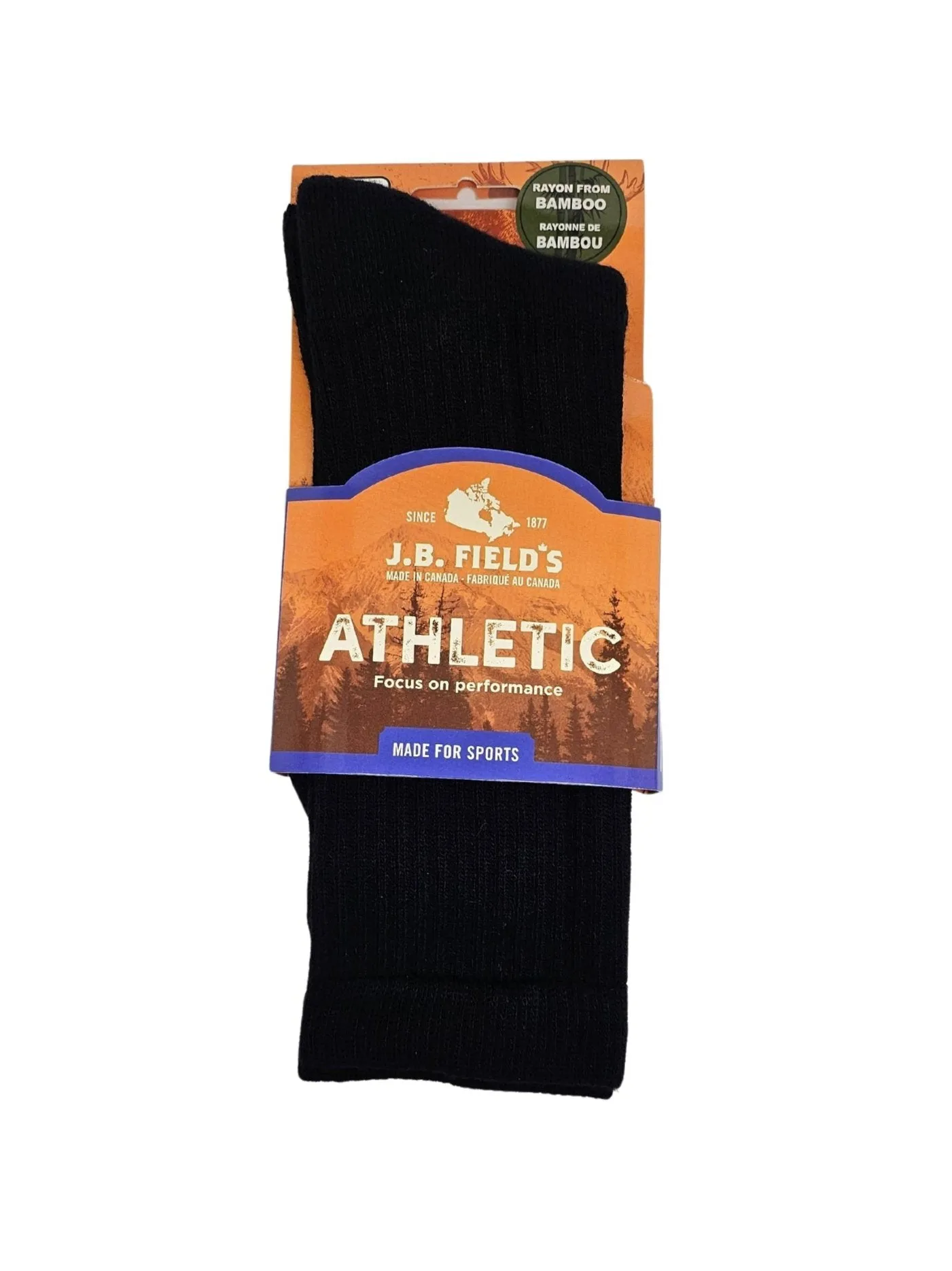 J.B. Field's Plain Full Cushion Bamboo Crew Socks sold by Great Sox product image thumbnail 5