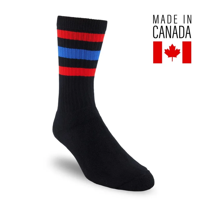 J.B. Field's Organic Cotton Varsity Stripe Athletic Socks sold by Great Sox