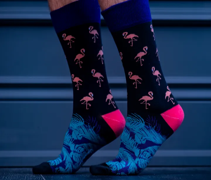 "Tropical Punch" Cotton Crew Socks by Uptown Sox - Large sold by Great Sox product image thumbnail 2