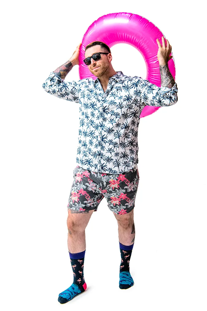 "Tropical Punch" Cotton Crew Socks by Uptown Sox - Large sold by Great Sox product image thumbnail 3