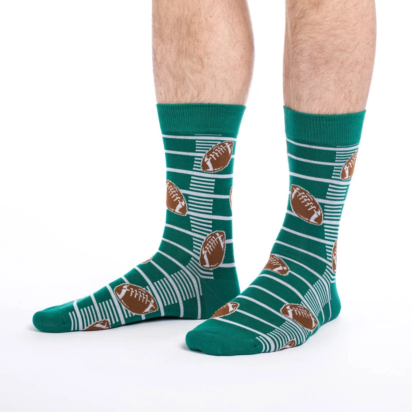 "Football" Cotton Crew Socks by Good Luck Sock sold by Great Sox product image thumbnail 2