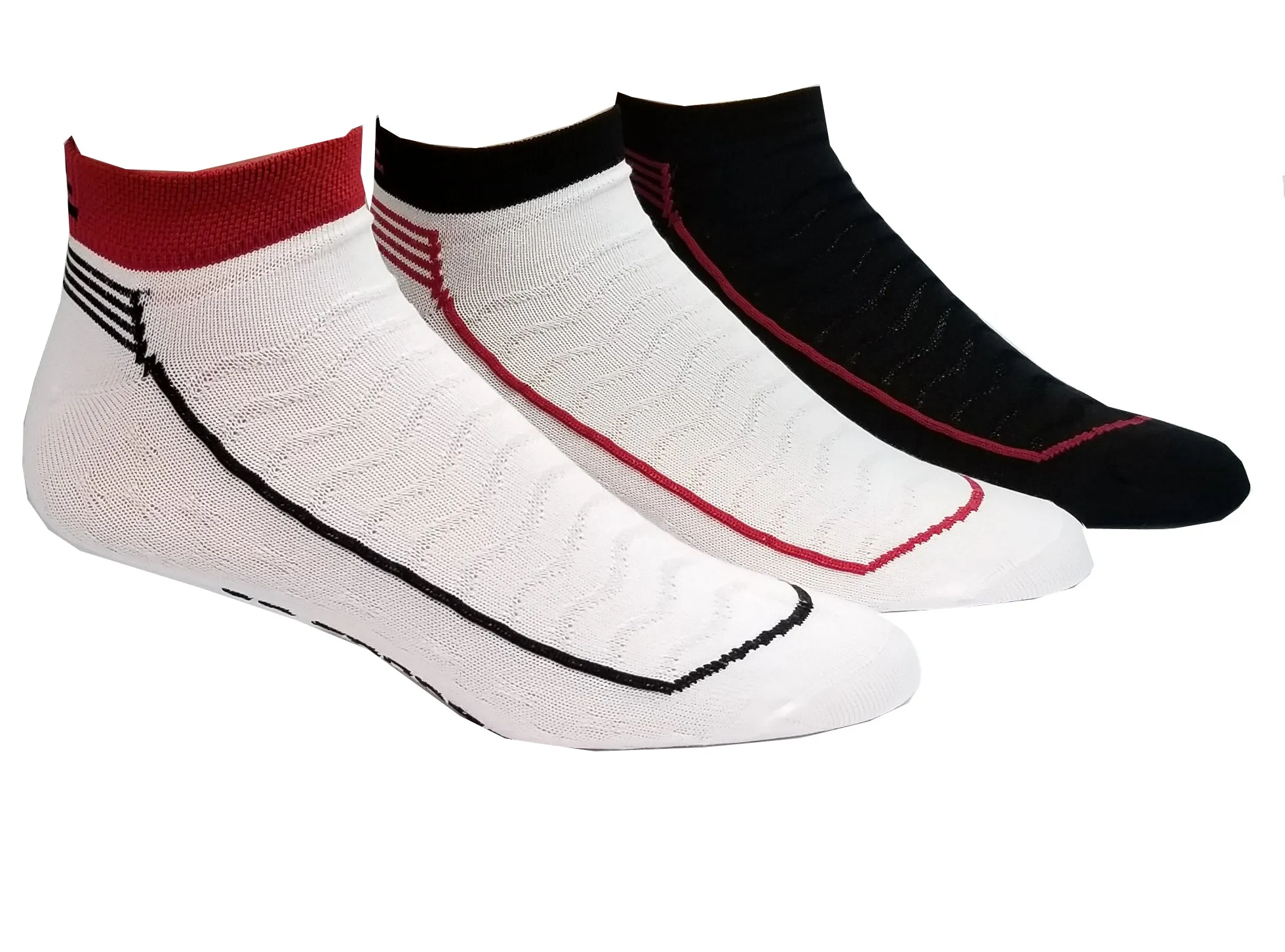 J.B. Field's Athletic "3D" Bamboo No-Show Sport Ankle Socks (3pk) - CLEARANCE sold by Great Sox product image thumbnail 2