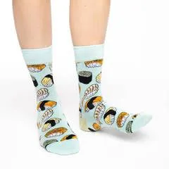 "Sushi" Cotton Crew Socks by Good Luck Sock sold by Great Sox product image thumbnail 3