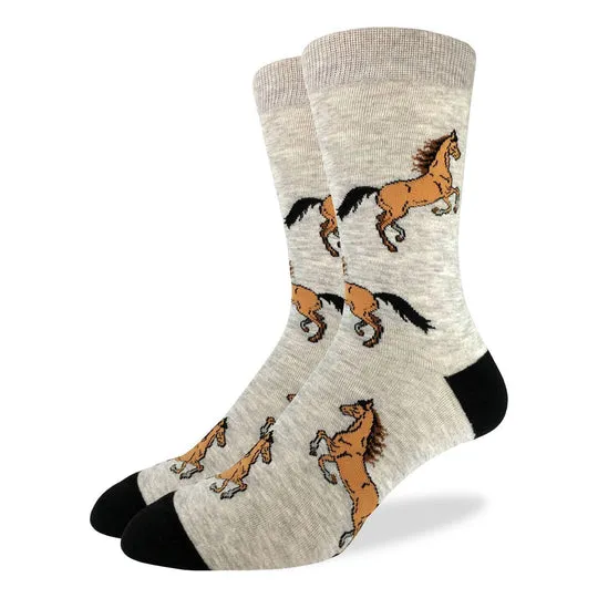 "Horses" Cotton Crew Socks by Good Luck Sock sold by Great Sox product image thumbnail 2