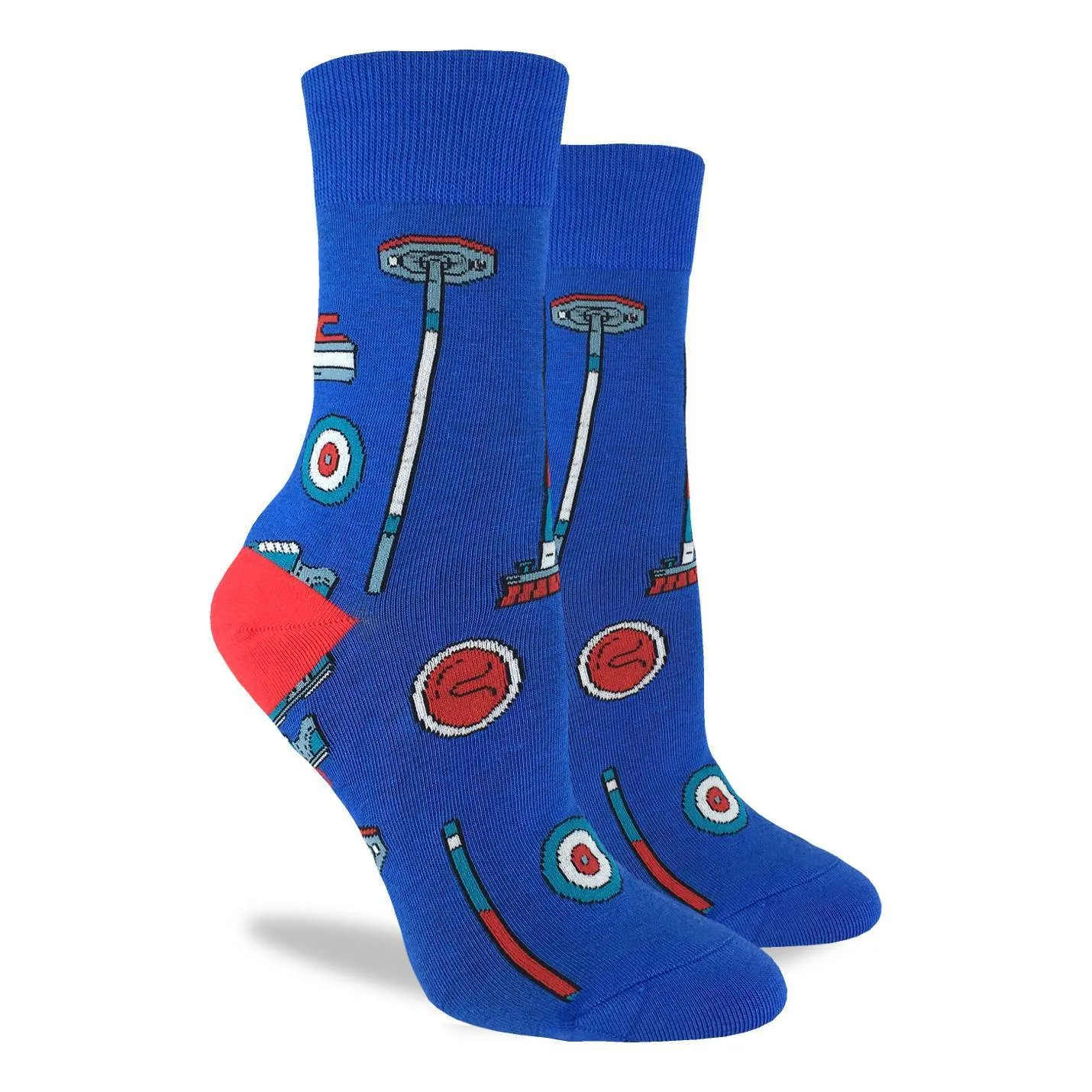 "Curling" Cotton Crew Socks by Good Luck Sock sold by Great Sox product image thumbnail 3