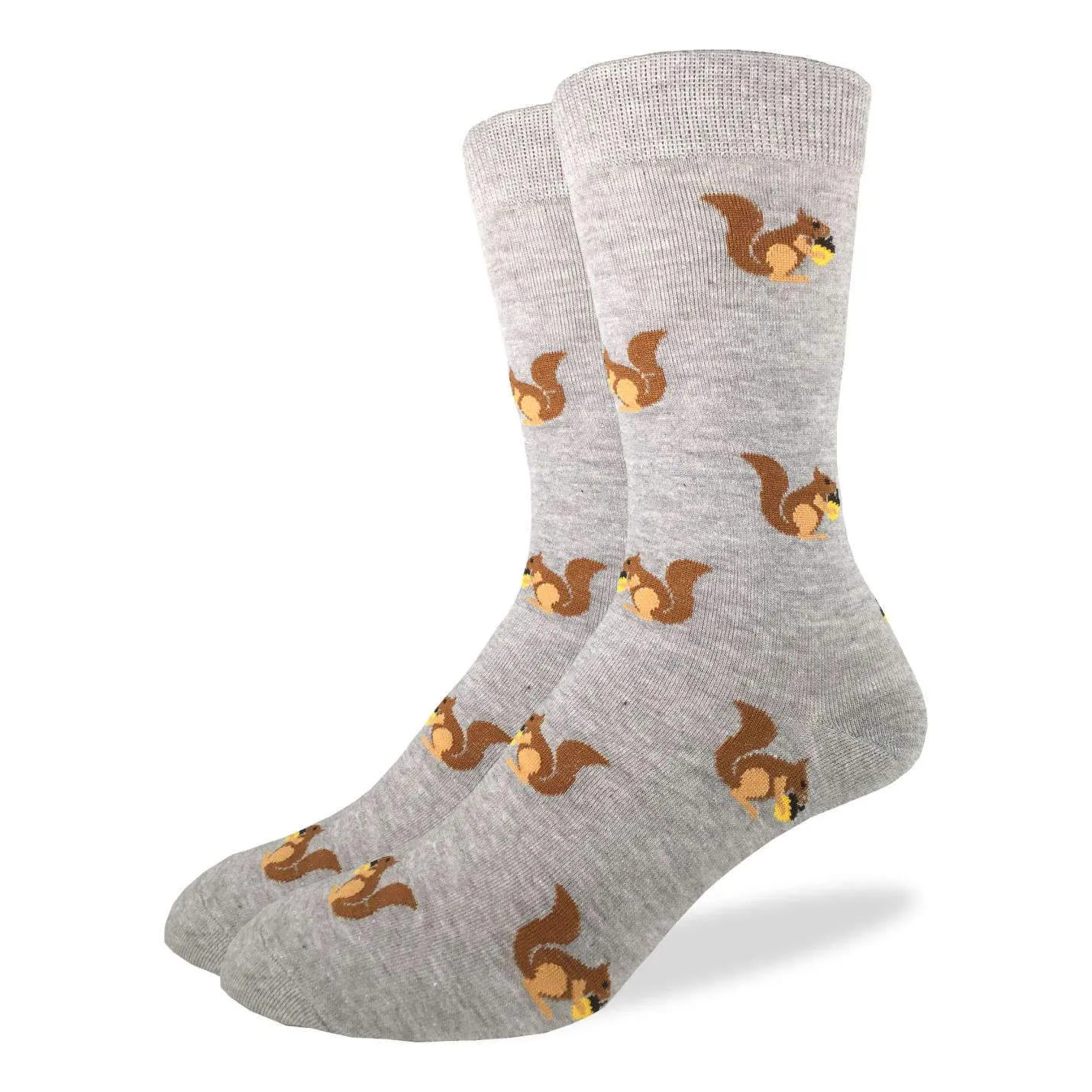 "Squirrel" Cotton Crew Socks by Good Luck Sock sold by Great Sox