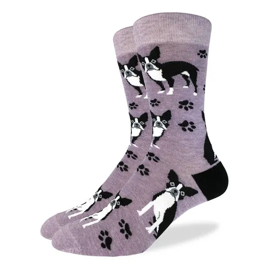 Good Luck Sock "Boston Terrier" Cotton Crew Socks sold by Great Sox product image thumbnail 2