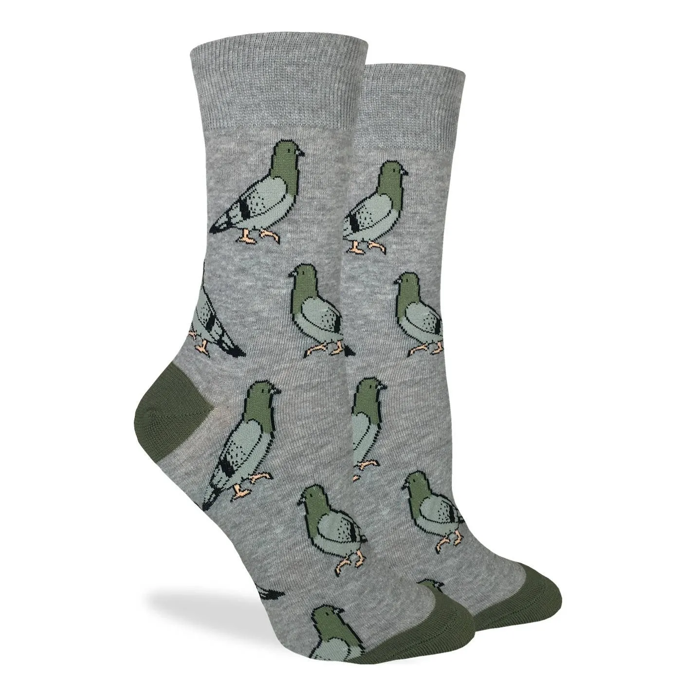 "Pigeons" Cotton Crew Socks by Good Luck Sock sold by Great Sox product image thumbnail 2
