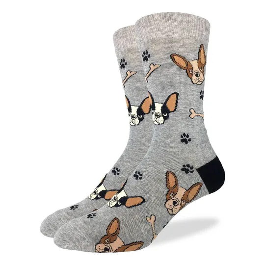 "French Bulldog" Cotton Crew Socks by Good Luck Sock sold by Great Sox product image thumbnail 2