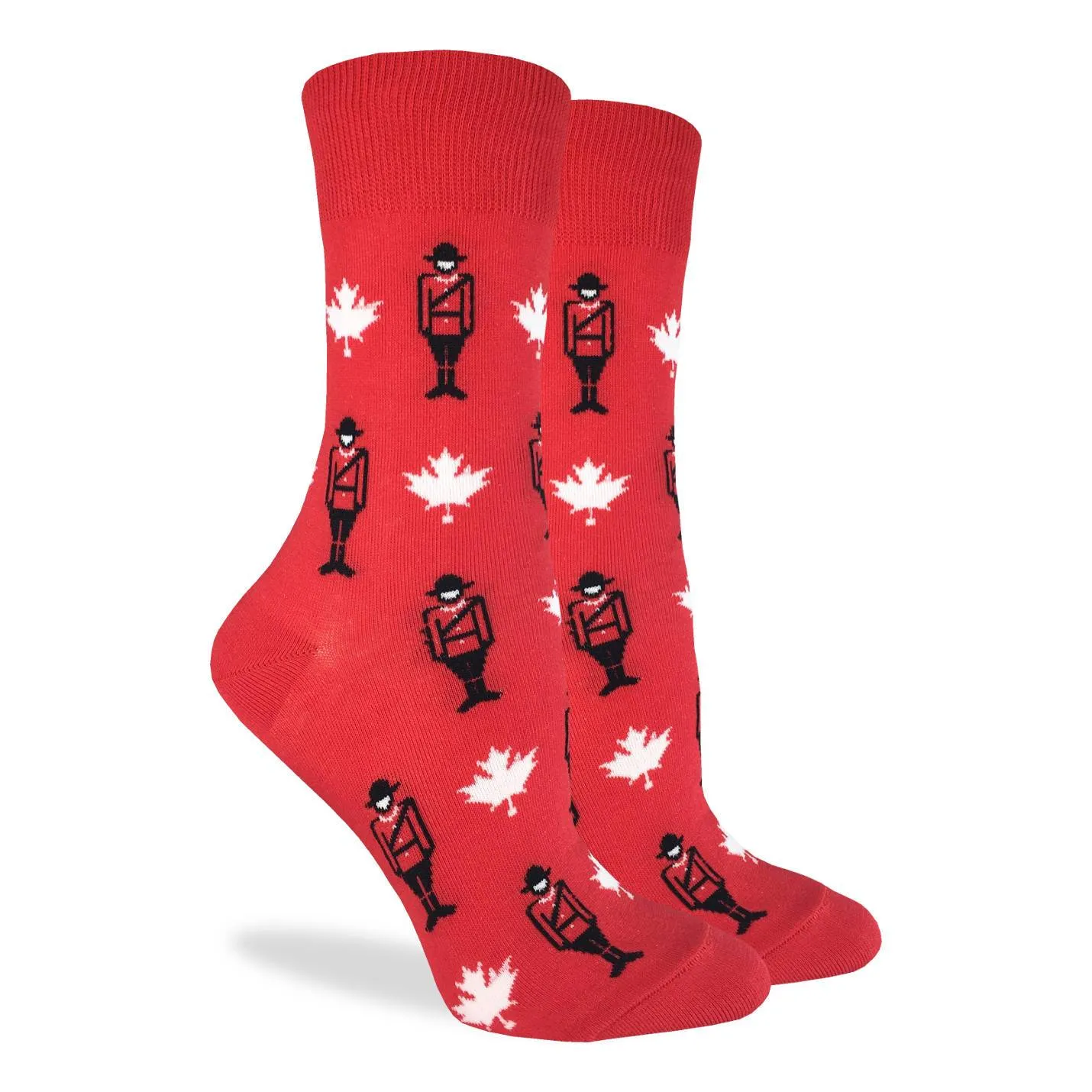 "Canada Mounties" Cotton Crew Socks by Good Luck Sock sold by Great Sox product image thumbnail 2