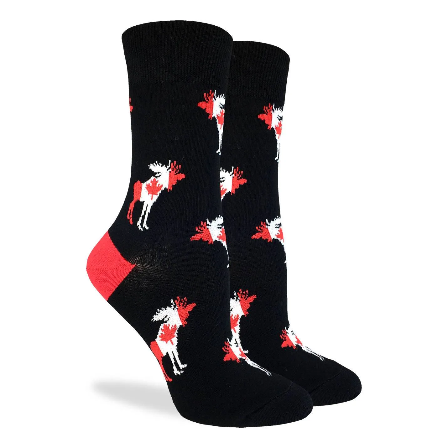 "Canada Moose" Cotton Crew Socks by Good Luck Sock sold by Great Sox product image thumbnail 2