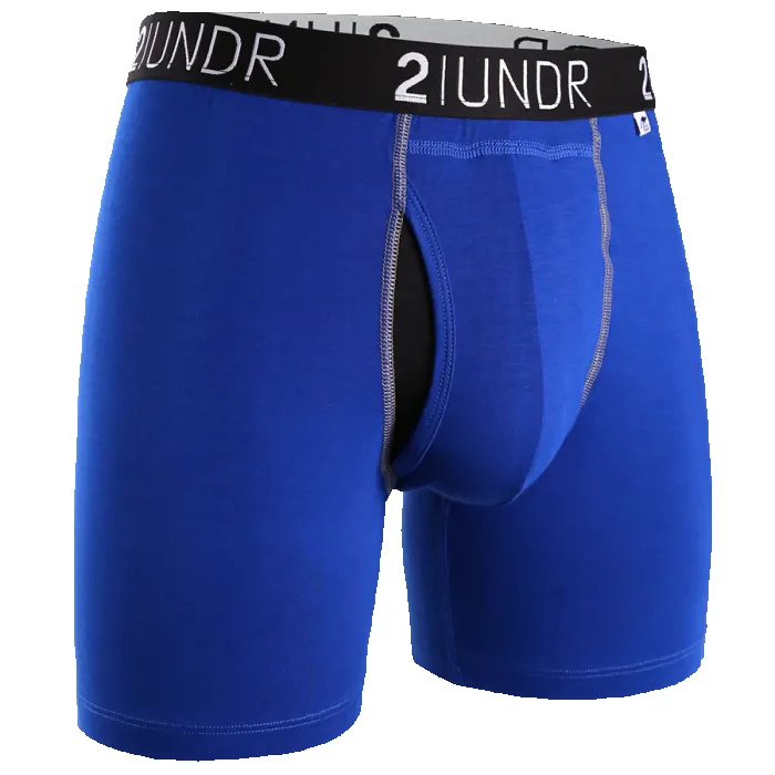 2UNDR Swing Shift 6" Boxer Brief - Blue sold by Great Sox