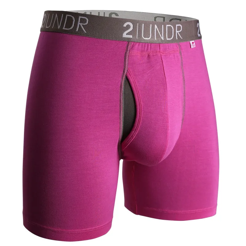 2UNDR Swing Shift 6" Boxer Brief - Pink sold by Great Sox